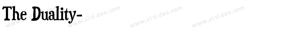 The Duality字体转换